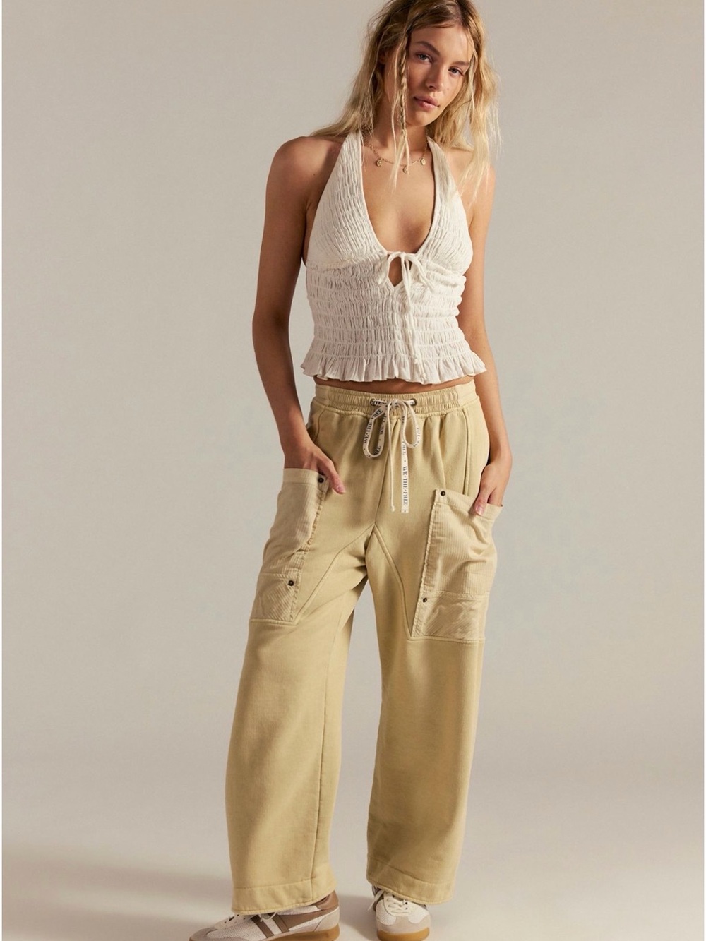 Free People/We the Free Jet Set Pant - Neutral NWT